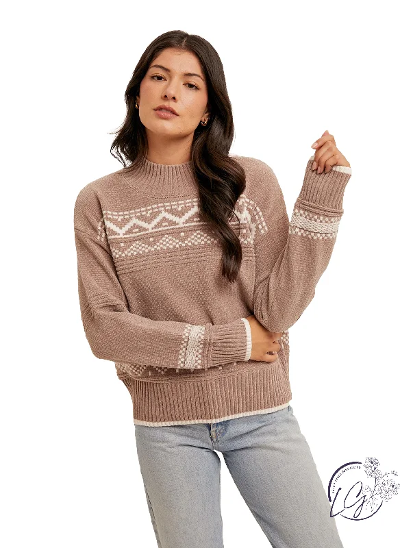 Massive Savings Wind Sings Low Nordic Sweater
