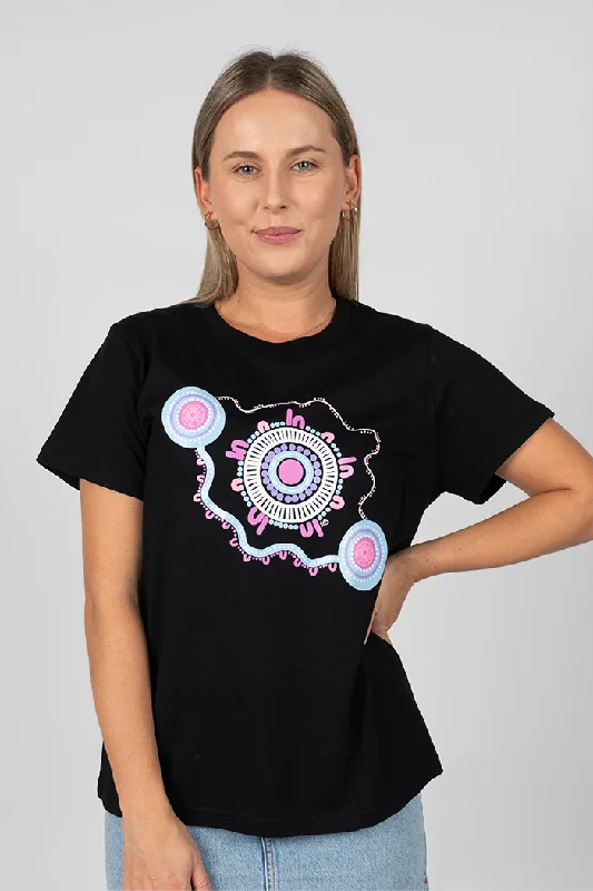 Weekend Specials to Love A Woman's Connection Black Cotton Crew Neck Women's T-Shirt