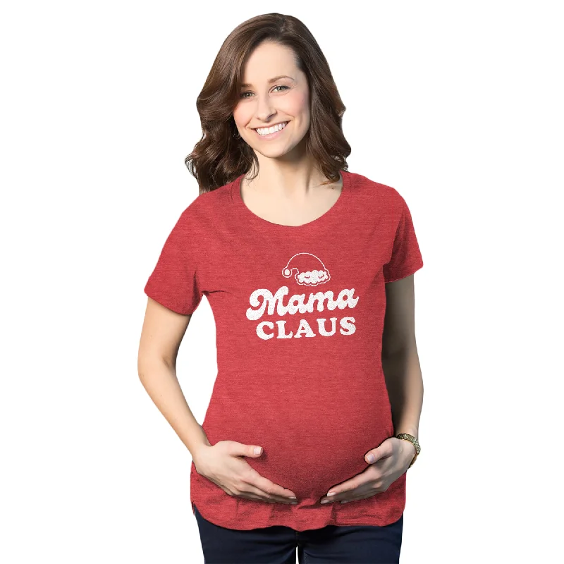 Act Fast Mama Claus Maternity T Shirt