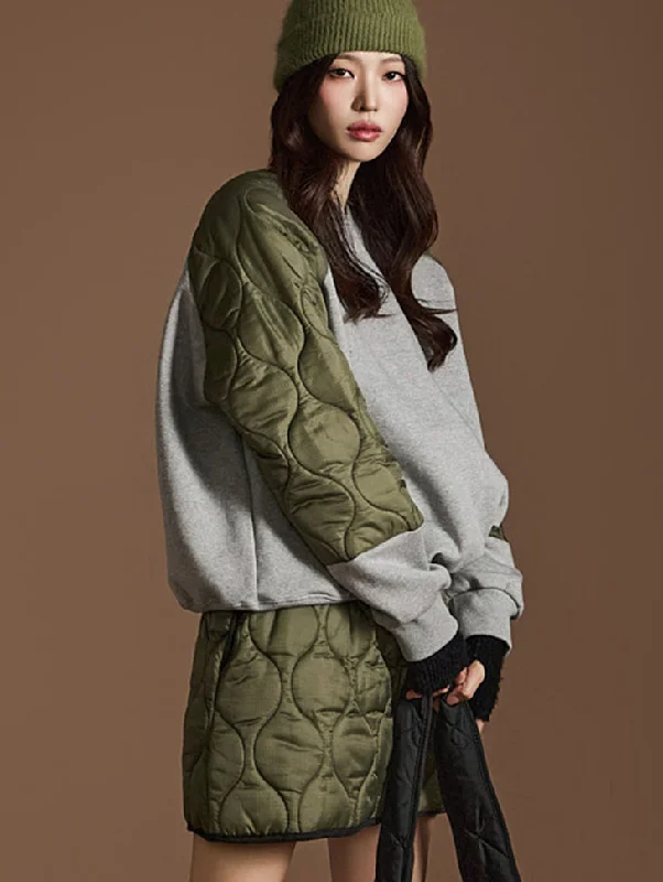 Pay Less E3649 Quilted Sweatshirt