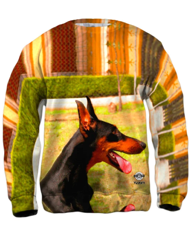 Joyous Doberman Pinscher