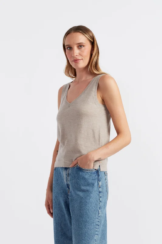 Best Bargains Taupe Pure Merino Vest