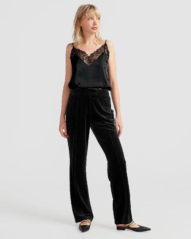 Midnight Madness Reverie Velvet Pant - Black