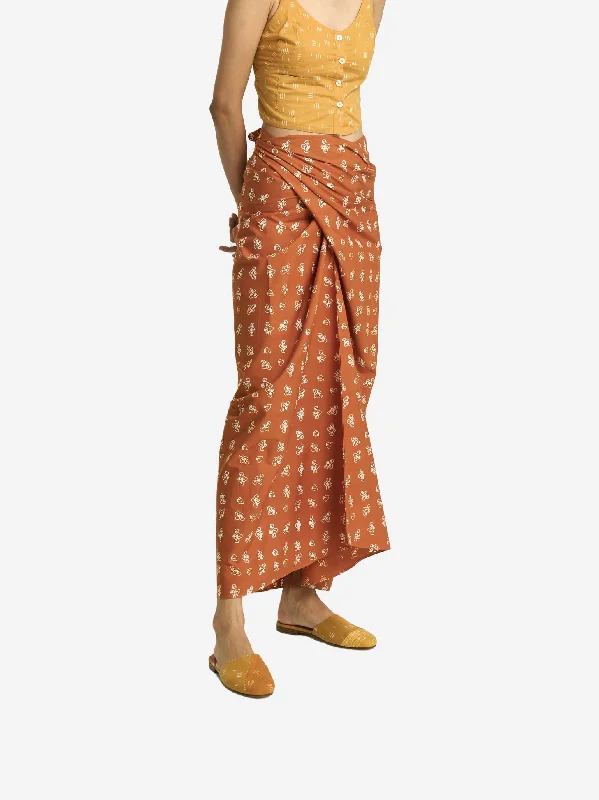 Extra Discounts "Bunga Pencar" - Wrap Skirt