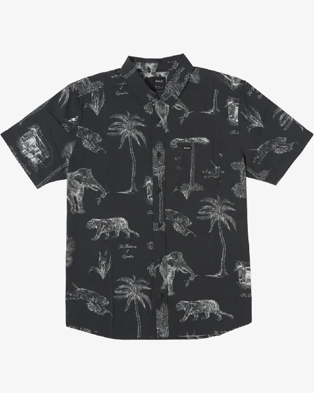 Tropic Winds Short Sleeve Shirt - Black