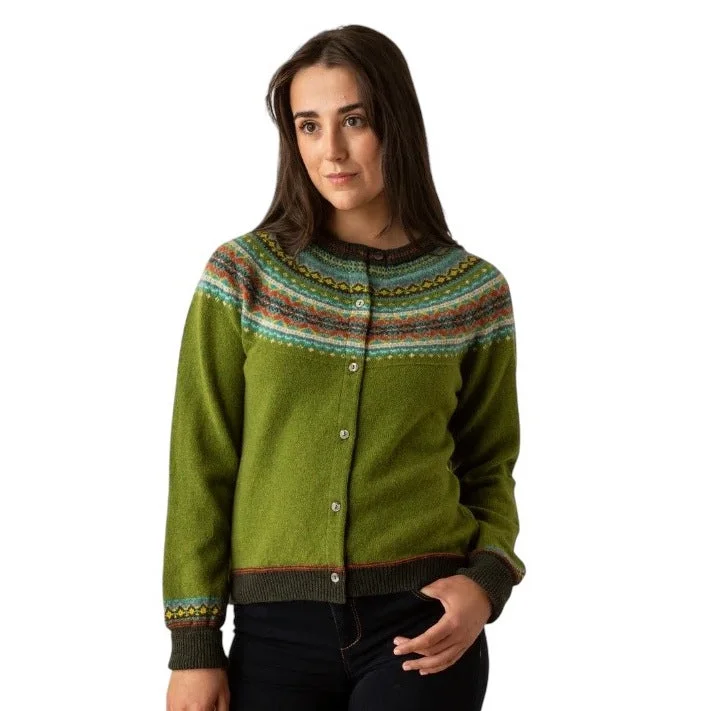 Year-End Clearance Alpine Short Cardigan in Moss