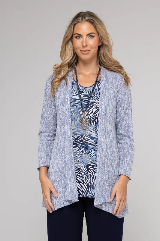 Big Deal Sky Haven Poly/Rayon Knit Long Sleeve Cardigan