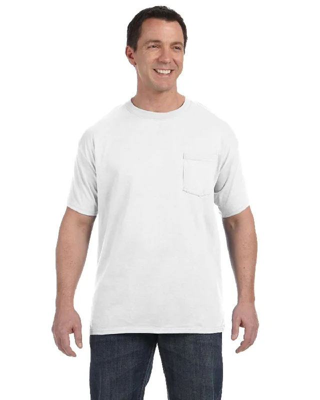 Hanes Authentic-T Pocket T-Shirt | White