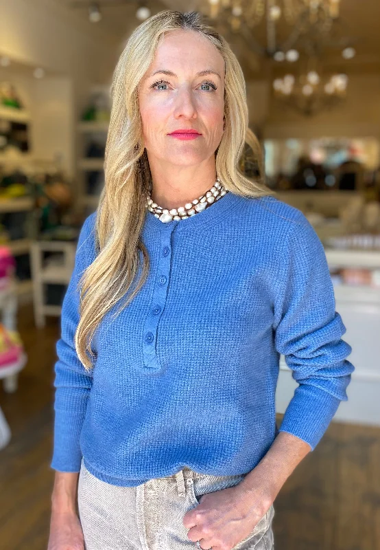 One-Day Only W+W Cashmere Waffle Henley
