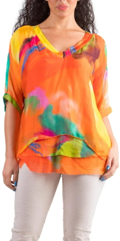 Deal Frenzy Diana Brushstroke Blouse