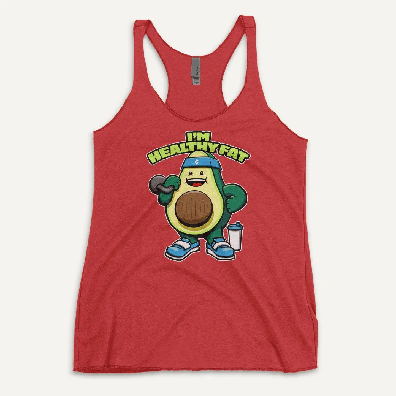 Shop and Save I’m Healthy Fat Avocado Women's Tank Top