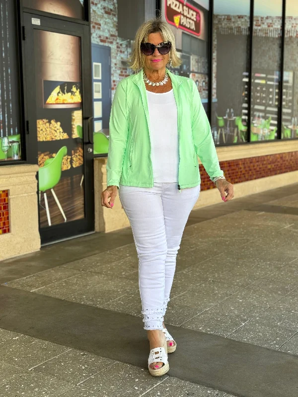 Unbeatable Prices LULU-B SOFT MINT FULL ZIPER JACKET