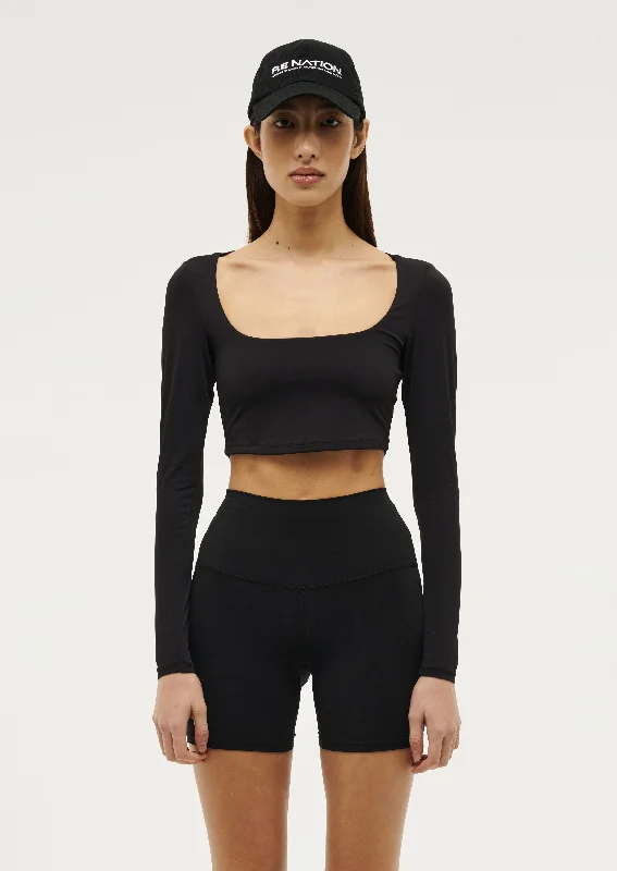 Bonus Savings BALANCE LONG SLEEVE TOP IN BLACK