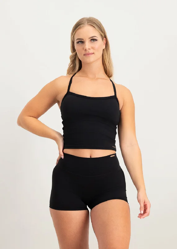 Overstock Sale Sculpt Top - Black