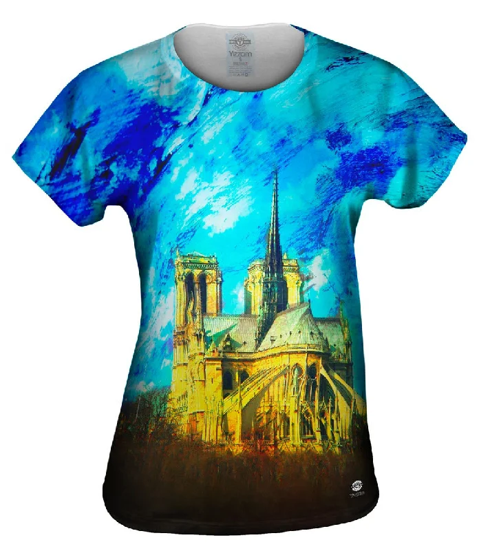 Overstock Sale Impressionist Notre Dame Cathedral Spire