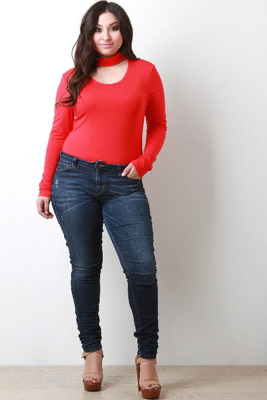 Today’s Special Choker Long Sleeve Bodysuit