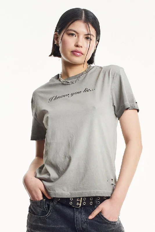 Shop and Save Liar Slogan Tee