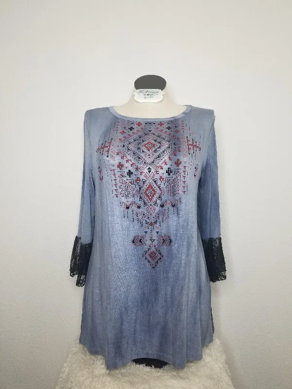 Super Bargain MW Laced Back Tribal Print