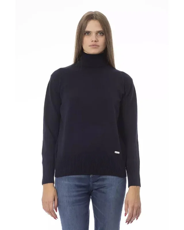Weekend Savings Spectacular Baldinini Trend Women's Blue Wool Sweater - 42 IT