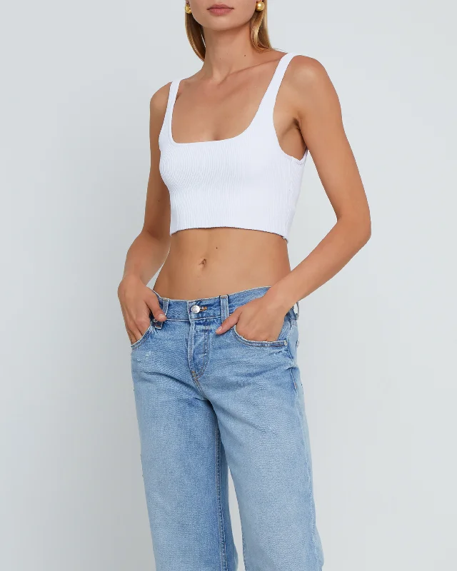 Bonus Savings Sculpting Knit Squareneck Cropped Tank