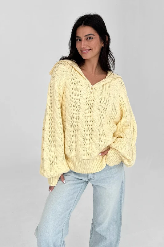 Instant Deal Let's Cuddle Sweater in Butter
