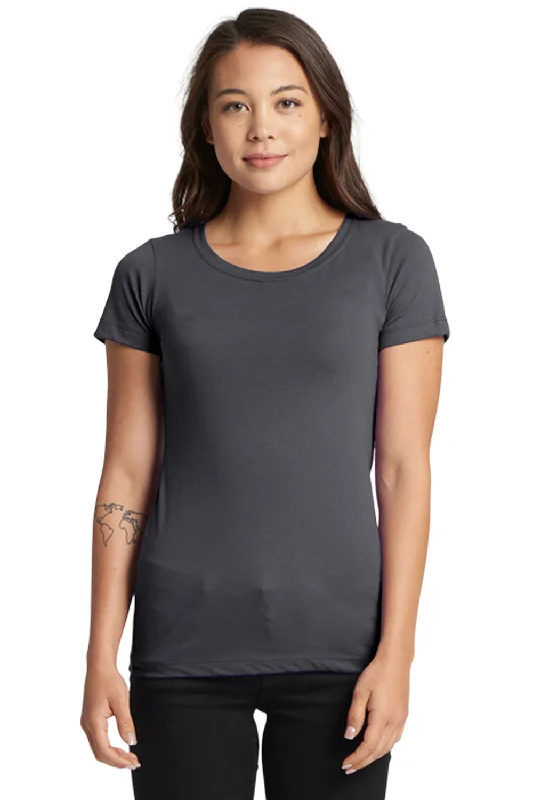 Super Bargain Next Level Womens Ideal Jersey Short Sleeve Crewneck T-Shirt - Dark Grey