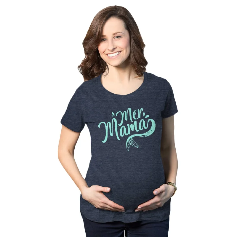 Steals and Deals Mermama Maternity T Shirt
