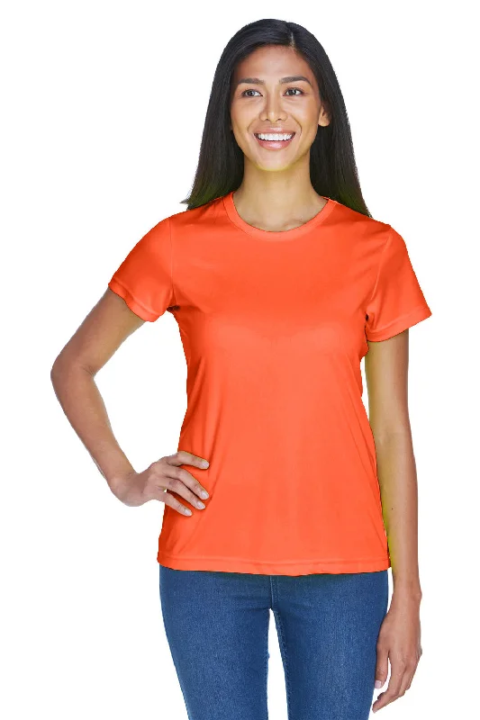 Price Drop UltraClub Womens Cool & Dry Performance Moisture Wicking Short Sleeve Crewneck T-Shirt - Orange