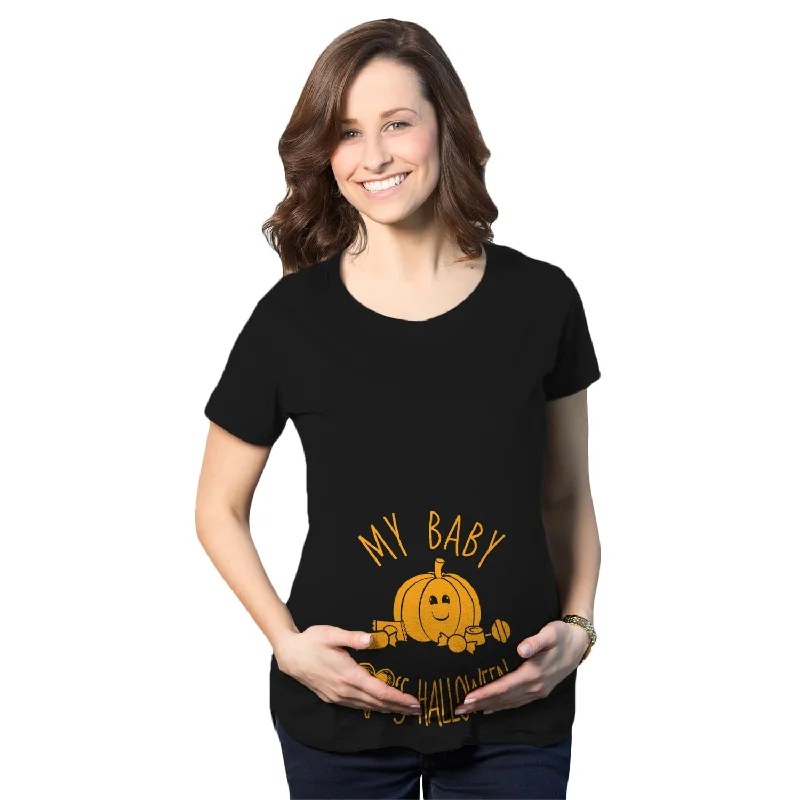 Weekend Sale: Don't Miss Out My Baby Loves Halloween Maternity T Shirt