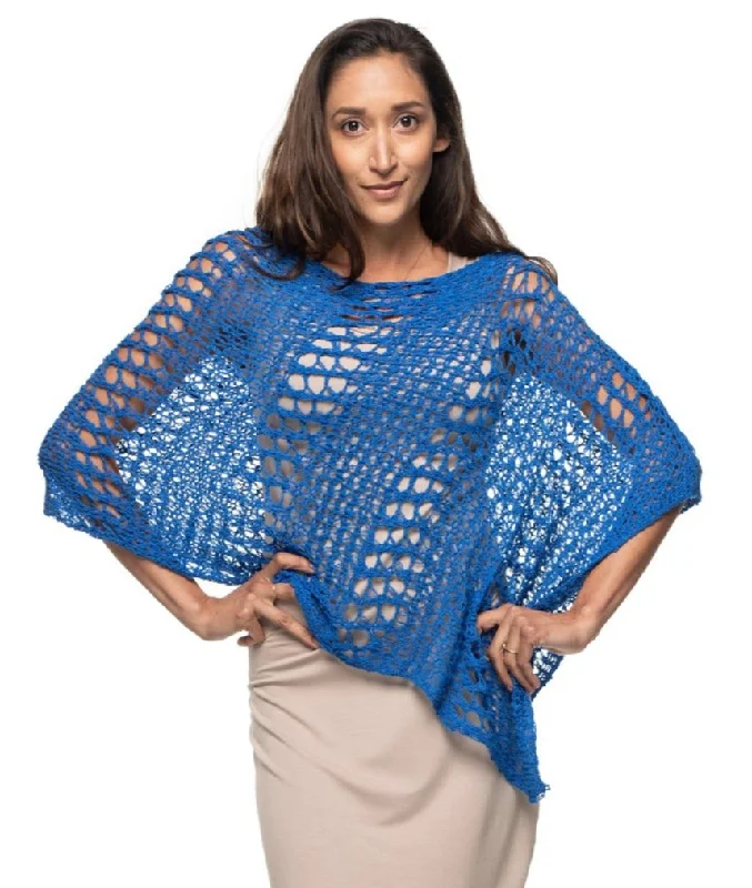 Price Rollback Knitted Asymmetrical Poncho Big Hole