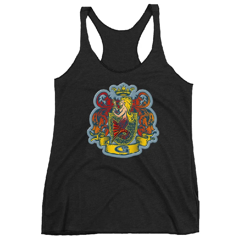 Midnight Madness Ruby Finfolk Crest Racerback Tank