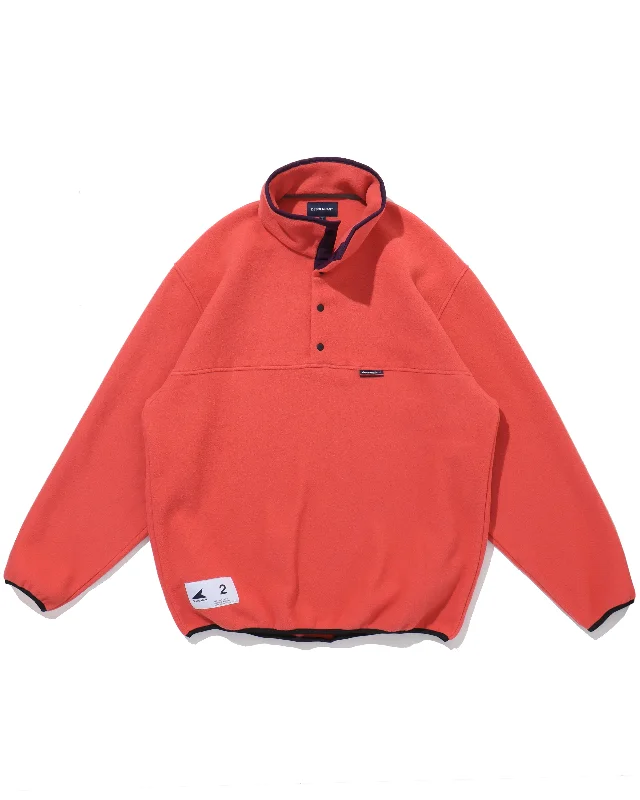 HUMMING FLEECE PULLOVER  ORANGE