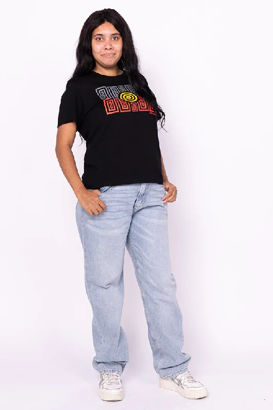 Price Slash Strong Community Black Cotton Crew Neck Women's T-Shirt