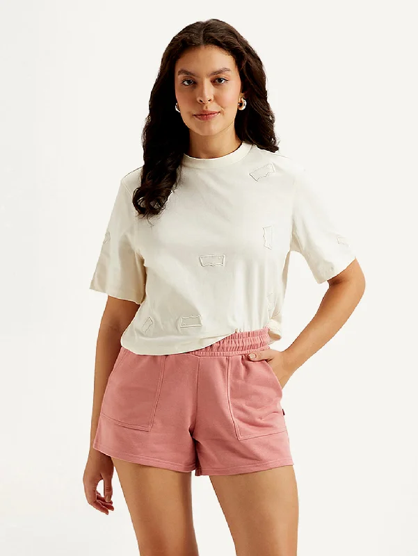 Quick Sale Women's Brand Logo Boxy T-shirt