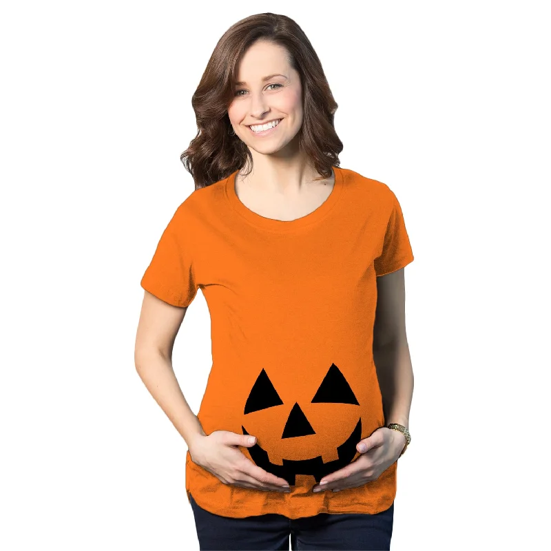 Deal Alert Happy Jack-O-Lantern Maternity T Shirt