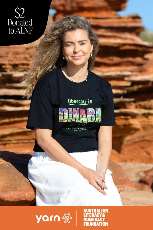 Midnight Madness Dikarr 'Magic' ALNF Black Cotton Crew Neck Women's T-Shirt