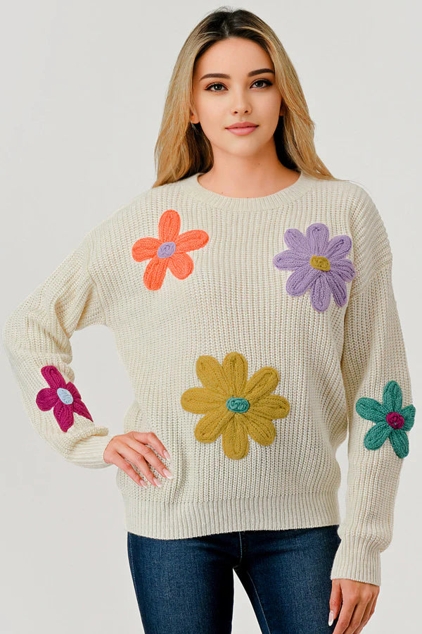 Discount Mania The Flower Power Sweater