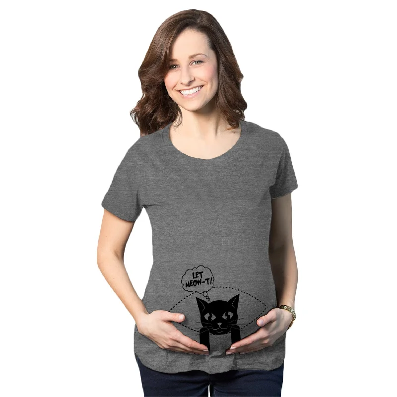 While Supplies Last Let Meowt Maternity T Shirt