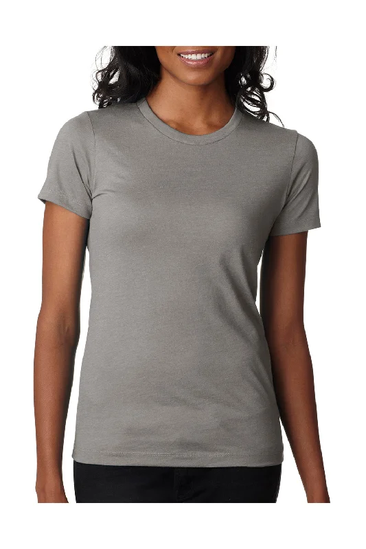 New Arrival Next Level Womens CVC Jersey Short Sleeve Crewneck T-Shirt - Stone Grey - Closeout