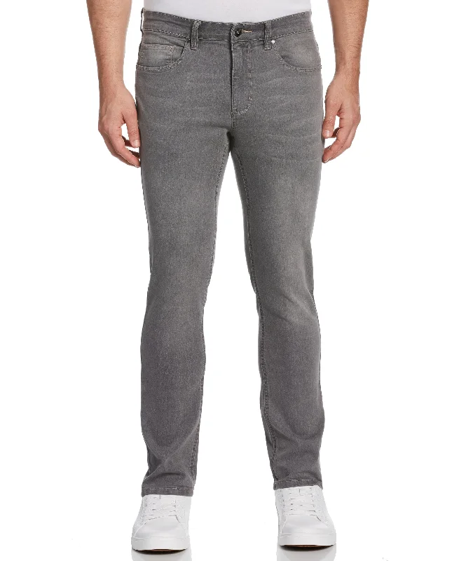 Huge Discounts Skinny Fit Gray 5-Pocket Stretch Denim Jean