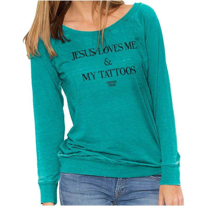 Fantastic Offers Jesus Loves My Tattoos Vintage Fashion T