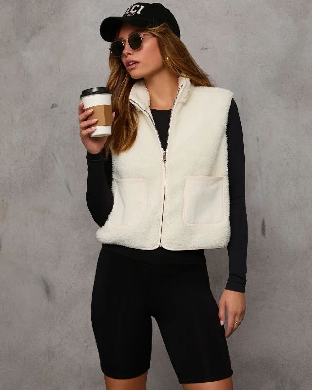 Act Fast Preppy Feels Sherpa Vest