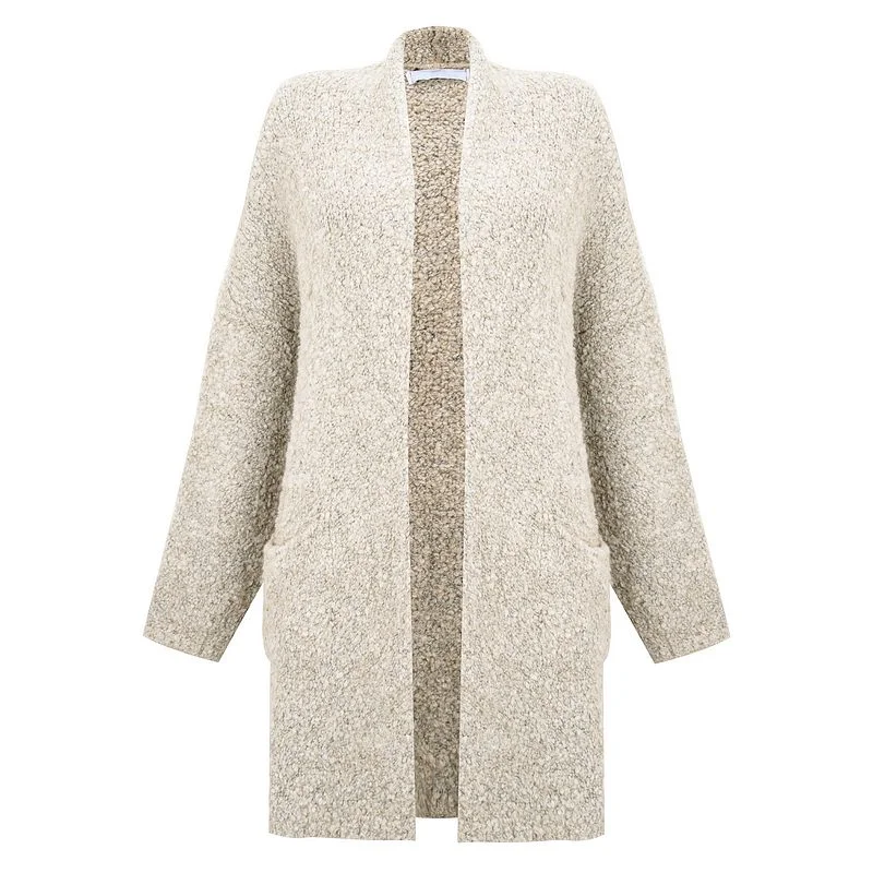 Weekend Bargains to Sizzle Veritie Boucle Cardigan in Ivory