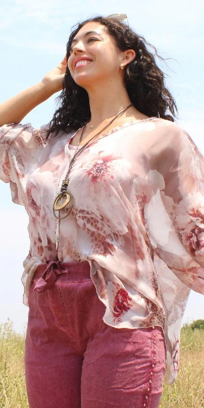 Lowest Prices Angelo Jungle Silk Blouse