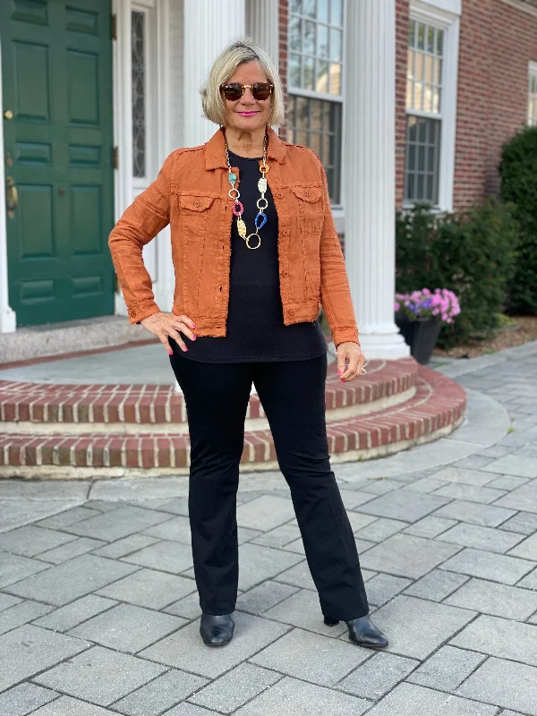 Markdown Madness LULU-B COPPER LINEN JACKET