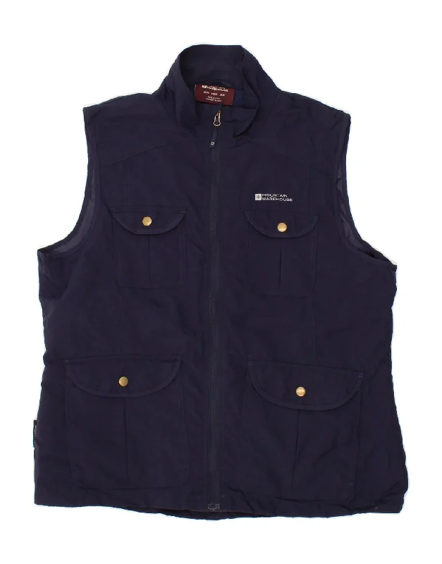 Markdown Madness MOUNTAIN WAREHOUSE Womens Graphic Utility Gilet UK 18 XL Navy Blue