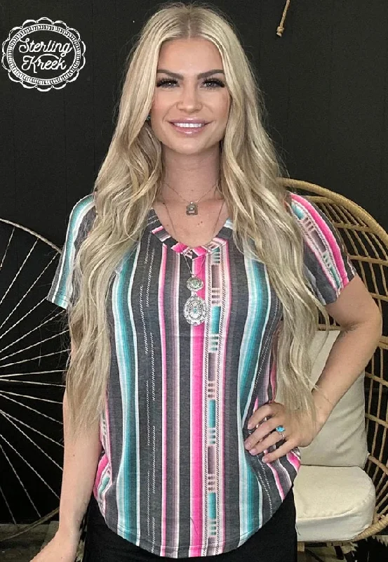 Overstock Sale Serape City Heart Top