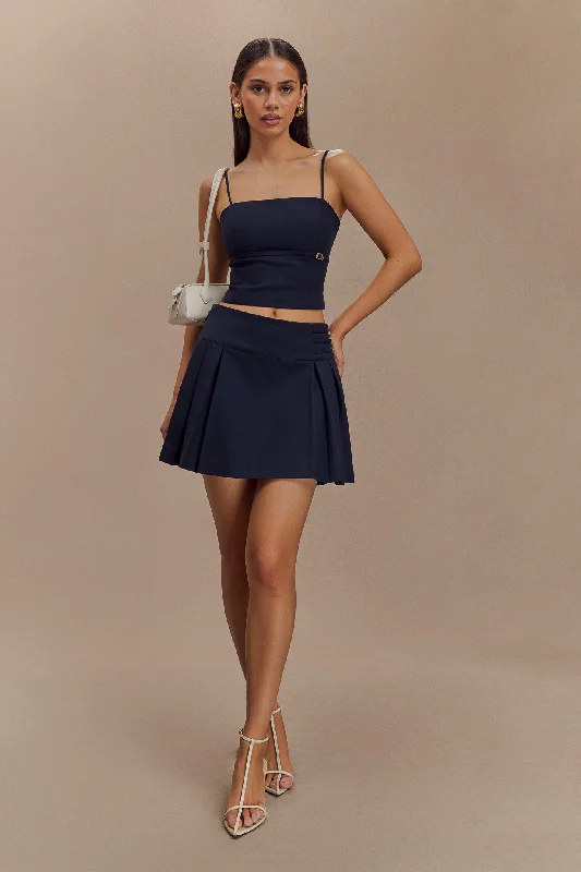 Weekend Bargains Galore Aberley Crop Top - Dark Navy