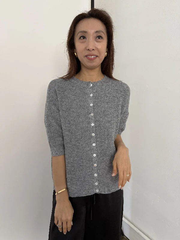 Online Exclusive Things Between Priscilla Knit Slouchy Top (Grey)