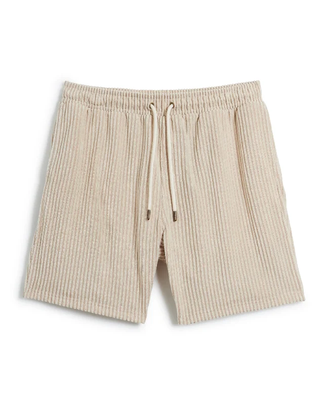 The Tropez Jacquard Short - Scallop Stripe